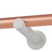 Κουρτινόβεργα Zogometal A0079  Single  – Double Tube σε χρώμα χαλκός/ματ μαύρο- λευκό .