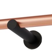 Κουρτινόβεργα Zogometal A4110  Single  – Double Tube σε χρώμα χαλκός/ματ μαύρο- λευκό .