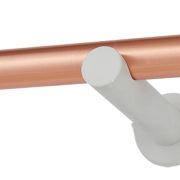 Κουρτινόβεργα Zogometal A4143  Single  – Double Tube σε χρώμα χαλκός/ματ μαύρο- λευκό .