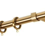 Κουρτινόβεργα Zogometal E4139 Single Tube- Double Rail σε χρώμα νίκελ ματ / χρυσό ματ / μπρονζέ.