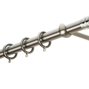 Κουρτινόβεργα Zogometal A4143 Single-Double Tube σε χρώμα νίκελ/ματ