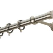 Κουρτινόβεργα Zogometal E4138 Single Tube –  Double Rail σε χρώμα νίκελ ματ / χρυσό ματ / μπρονζέ