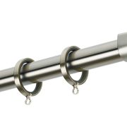 Κουρτινόβεργα Zogometal E4138 Single Tube –  Double Rail σε χρώμα νίκελ ματ / χρυσό ματ / μπρονζέ