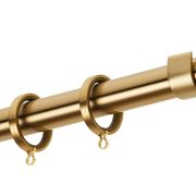 Κουρτινόβεργα Zogometal E4138 Single Tube –  Double Rail σε χρώμα νίκελ ματ / χρυσό ματ / μπρονζέ