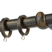 Κουρτινόβεργα Zogometal R0058 Single Tube – Double Rail σε χρώμα πατίνα.