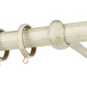 Κουρτινόβεργα Zogometal R0058 Single Tube – Double Rail σε χρώμα πατίνα.