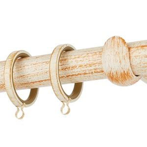 Κουρτινόβεργα Zogometal R0427 Single Tube – Double Rail σε χρώμα πατίνα.