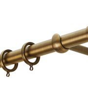 Κουρτινόβεργα Zogometal CL4074 Single Tube – Double Rail σε χρώμα νίκελ ματ -χρώμιο/χρυσό ματ/ μπρονζέ χρυσό ματ.