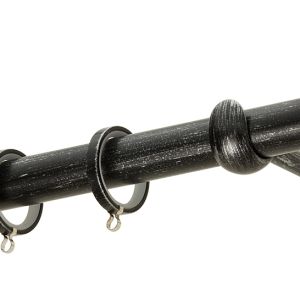 Κουρτινόβεργα Zogometal R0449 Single Tube –  Double Rail σε χρώμα κρεμ πατίνα πατίνα.