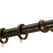 Κουρτινόβεργα Zogometal R0454 Single Tube – Double Rail σε χρώμα  πατίνα .