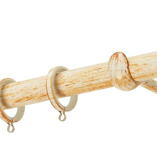 Κουρτινόβεργα Zogometal R0454 Single Tube – Double Rail σε χρώμα  πατίνα .