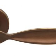 Πόμολο No 2121 Zogometal-Bronze mat-Φιξ Πλάκα Αριστερό Εξώθυρας-0
